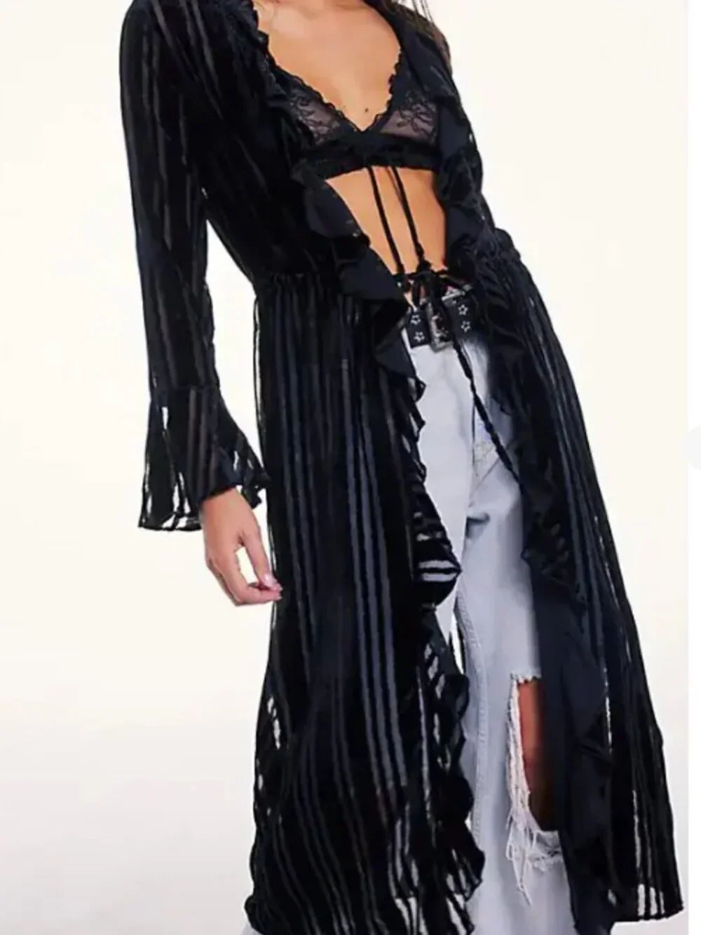 Free People Dolly Open Front Duster. S